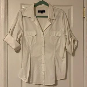 ABS by Allen Schwartz Cotton Work Shirt